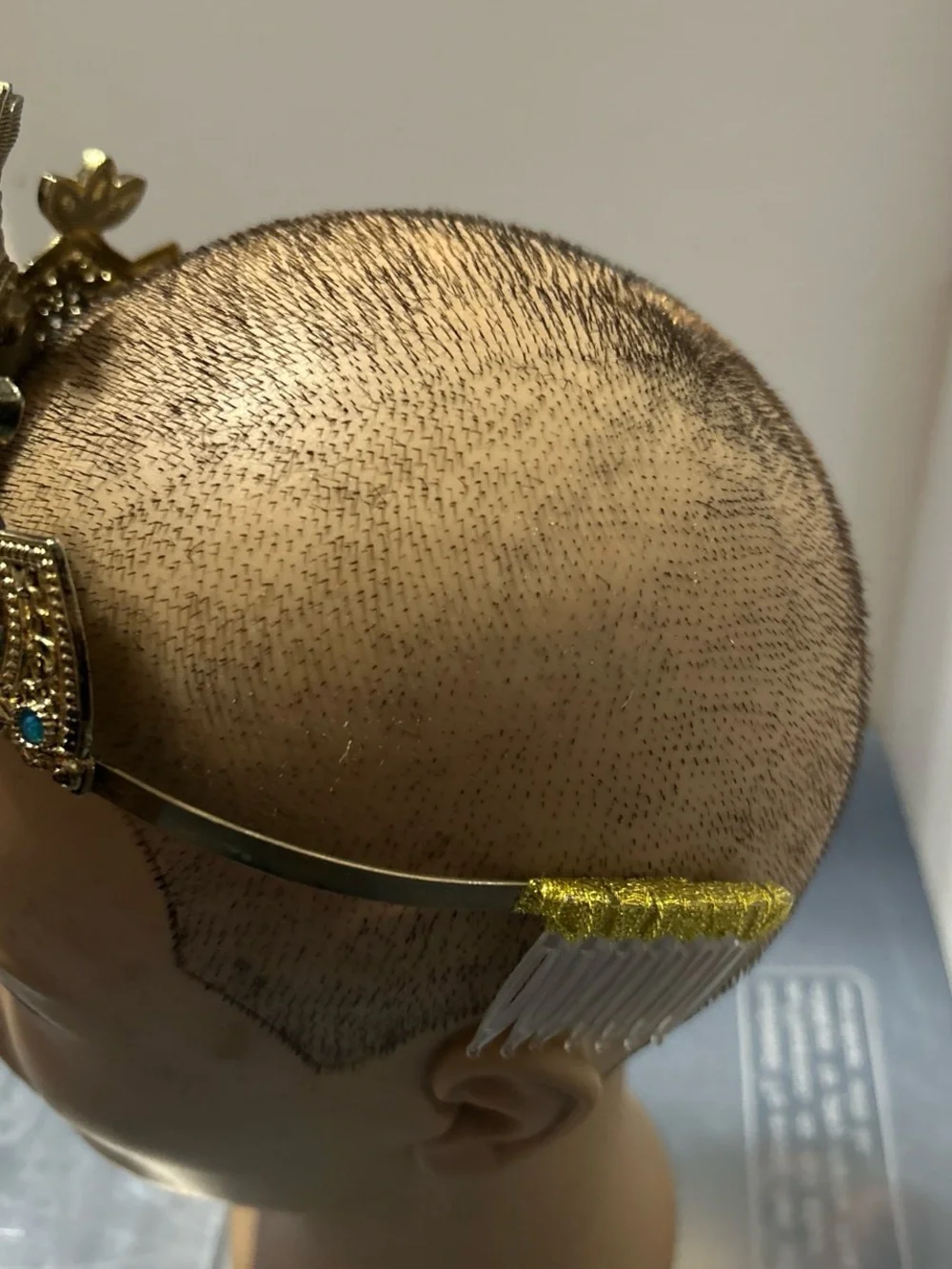 Disney Gold Filigree Tiara with Blue Gemstones